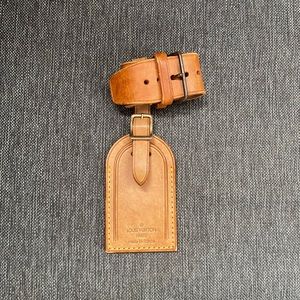 Louis Vuitton Natural Leather Luggage Tag